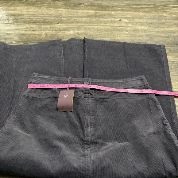 NWT Y2K European Vintage Poetry Corduroy Cotton Midi Skirt (Purple) UK 12/US 8 - Picture 7 of 7